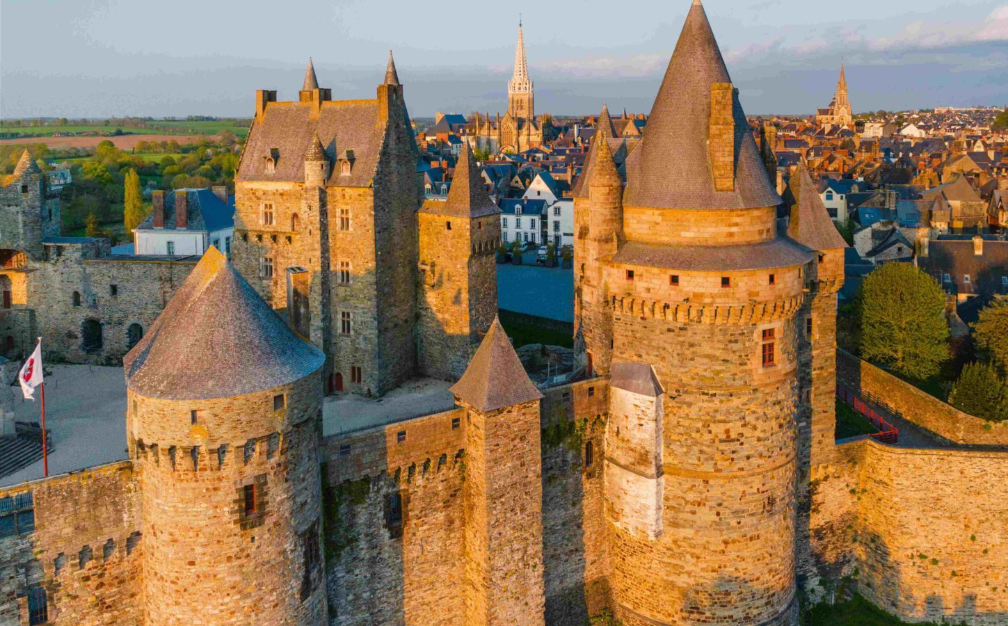 Château médiéval de Vitré en Bretagne